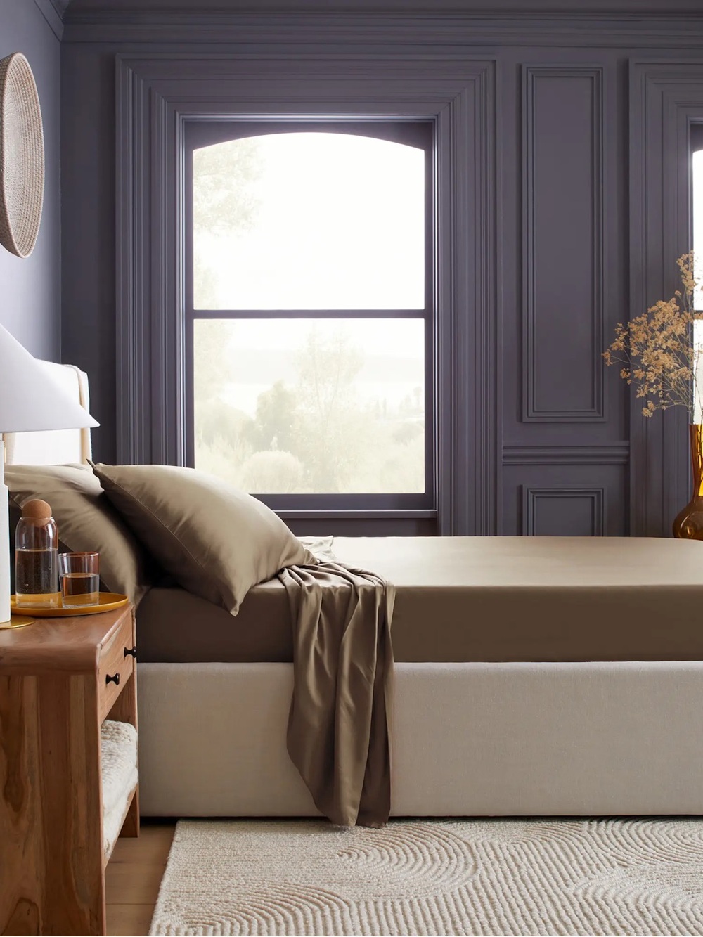 NEW $144 Bamboo Sheet Set 4pc KING WALNUT COLOR —SOLD Out @Quince -my ONLY set